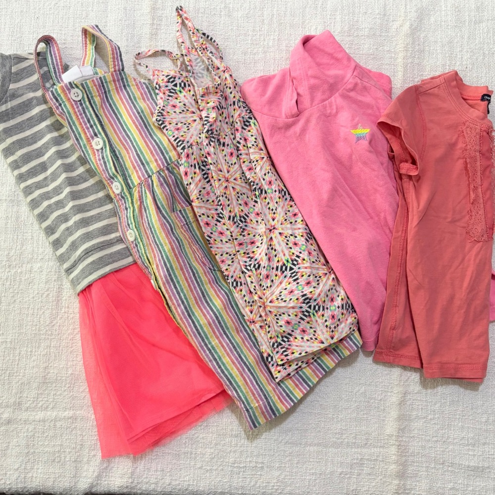 Gap Kids Girls Clothing Lot Size 4 5 XS Dresses Hoodie Top 5 Piece Set